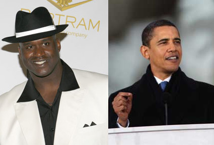 Shaquille O'Neal, Barack Obama Shaquille O'Neal, Barack Obama